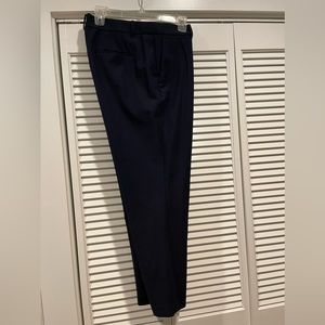 Ann Taylor Navy Curvy Fit Size 10 Cropped Dress Pants.